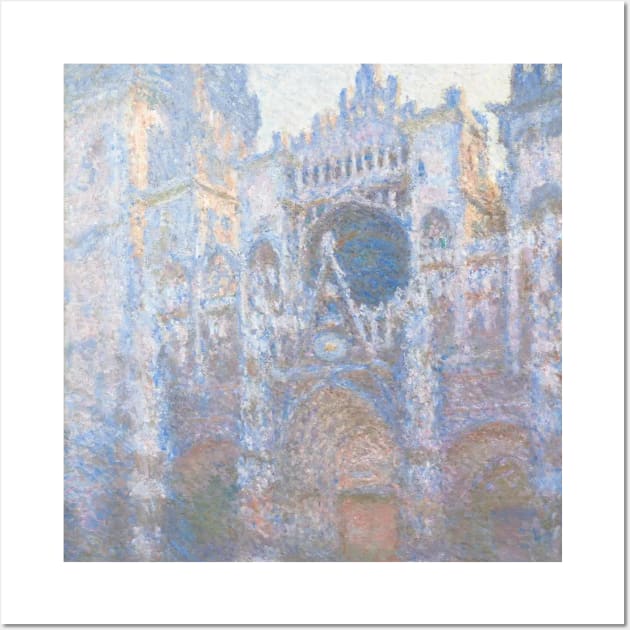 Rouen Cathedral: The Portal (Sunlight) Monet Painting Design Wall Art by D5Designs